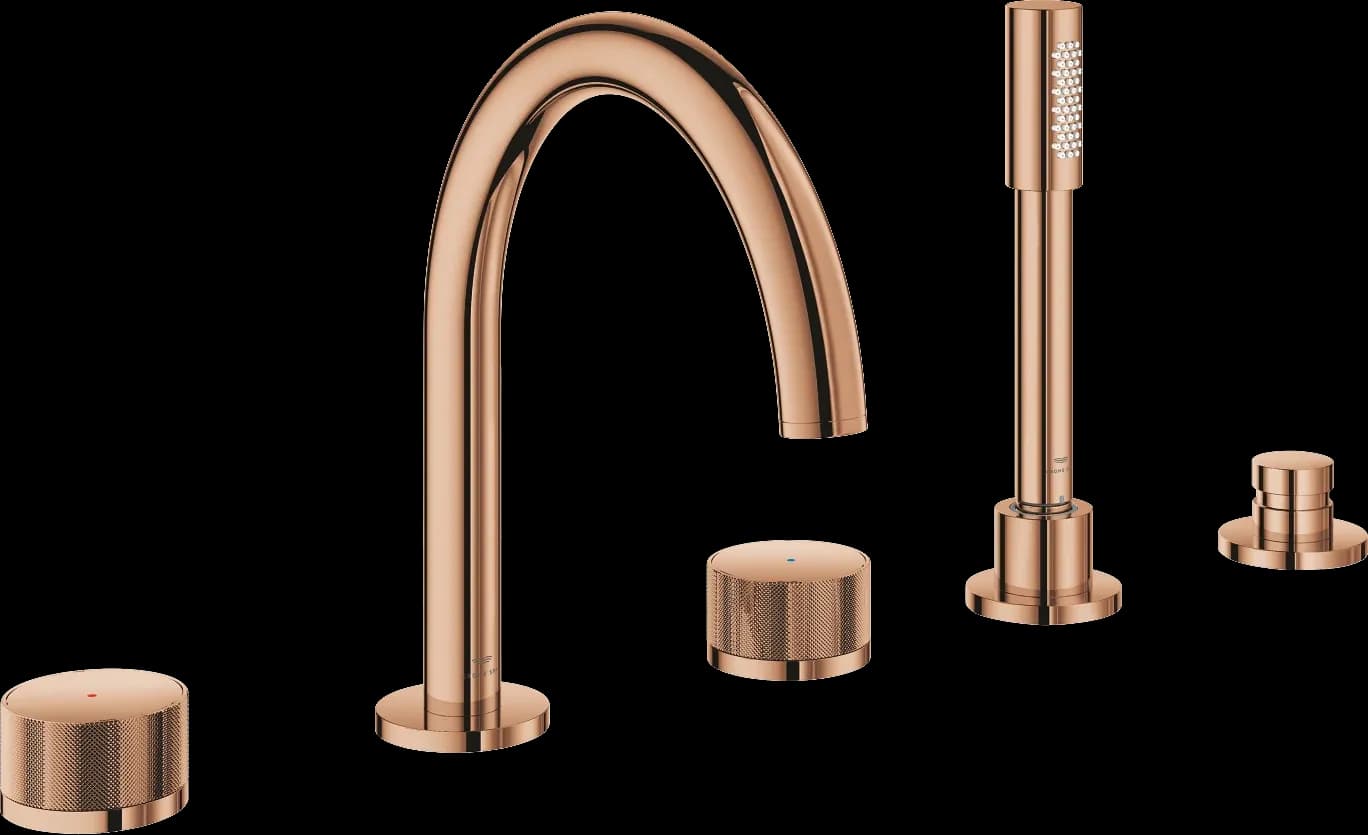 GROHE Atrio Private Collection Baterie cadă cu 5 elemente - finisaj Bronz - Warm Sunset