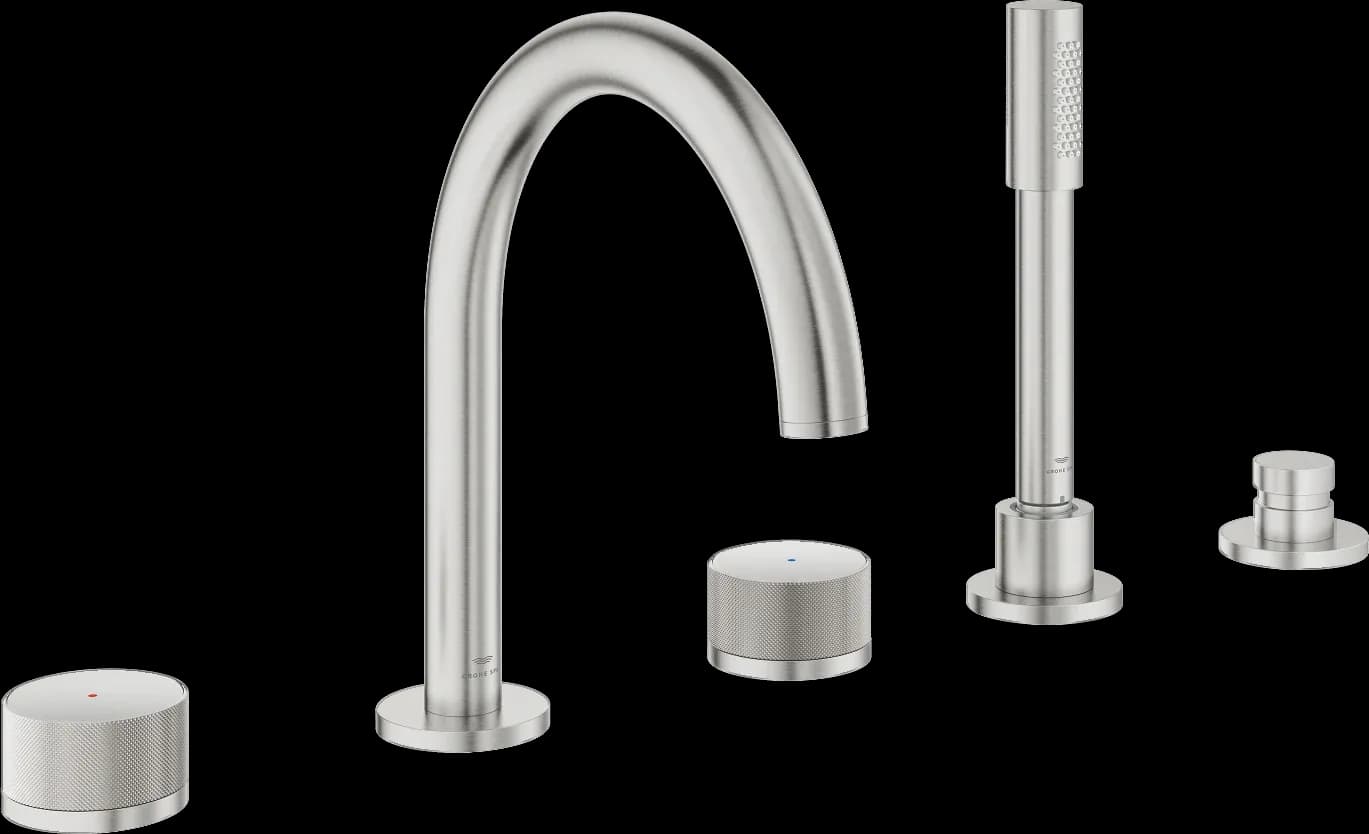 GROHE Atrio Private Collection Baterie cadă cu 5 elemente - finisaj Supersteel Infinity
