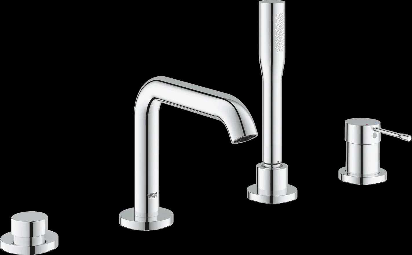 GROHE Essence Baterie cadă monocomandă cu 4 găuri