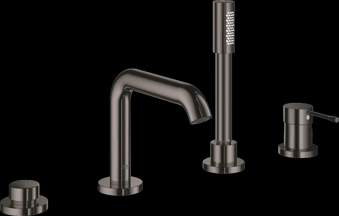 GROHE Essence Baterie cadă monocomandă cu 4 găuri - finisaj Antracit - Hard Graphite