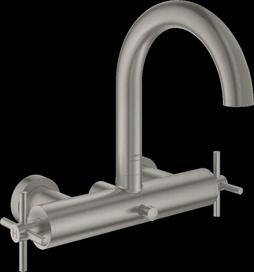 GROHE Atrio Baterie cadă 1/2" - finisaj Supersteel Infinity