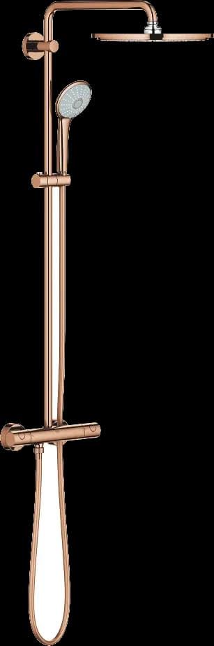 GROHE Euphoria System 310 Sistem de duș cu baterie cu termostat cu montare pe perete - finisaj Bronz - Warm Sunset