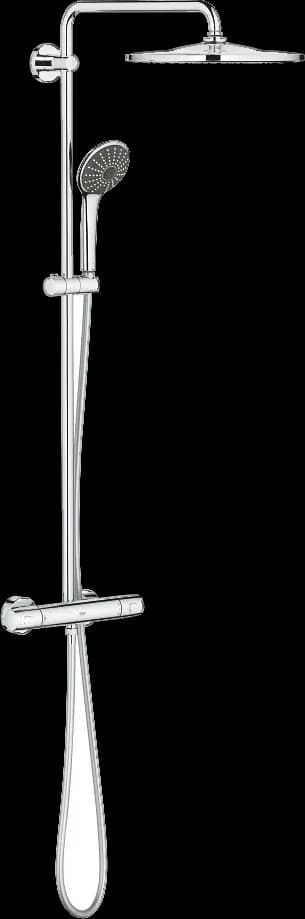 GROHE Vitalio Joy System 310 Sistem de duș cu baterie cu termostat cu montare pe perete