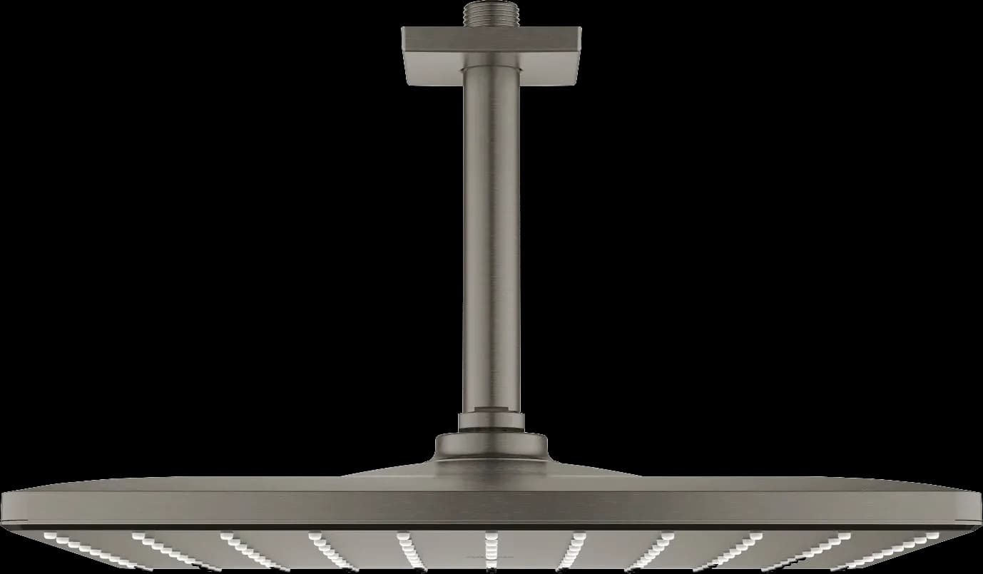 GROHE Rainshower Mono 310 Cube Set de duș fix cu montare în tavan 142 mm, 1 pulverizare - finisaj Antracit - Brushed Hard Graphite