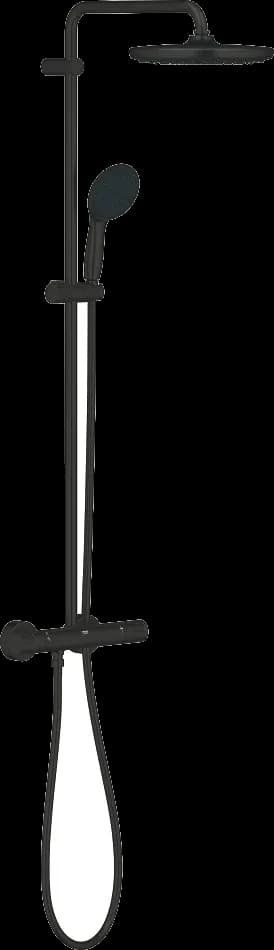 GROHE Vitalio Start System 250 Sistem duș cu termostat pentru montare pe perete - finisaj Negru - Matt Black