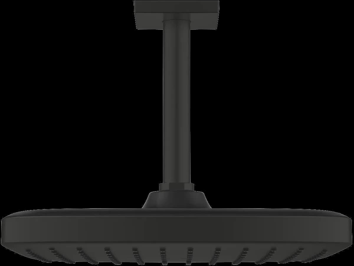 GROHE Tempesta 250 Cube Set de duș fix cu montare în tavan 142 mm, 1 pulverizare - finisaj Negru - Matt Black