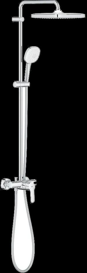 GROHE Tempesta System 250 Cube Sistem de duș cu baterie monocomandă cu montare pe perete