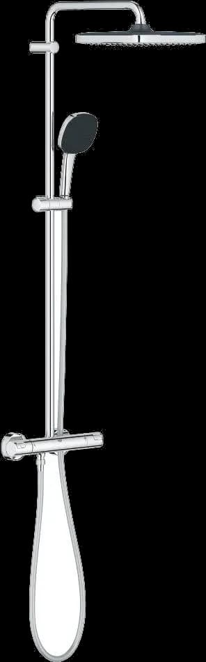 GROHE Vitalio Comfort 250 Sistem duș cu termostat pentru montare pe perete