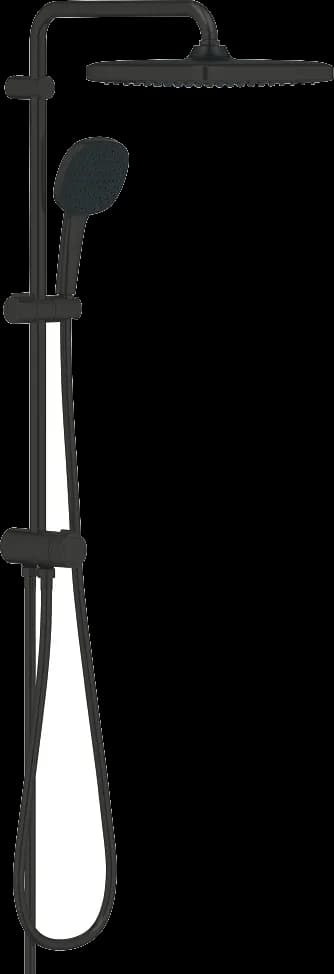 GROHE Vitalio Comfort 250 Sistem de duș Flex cu divertor pentru montare pe perete - finisaj Negru - Matt Black