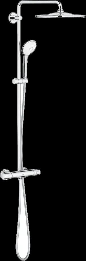 GROHE Euphoria System 310 Sistem de duș cu baterie cu termostat cu montare pe perete