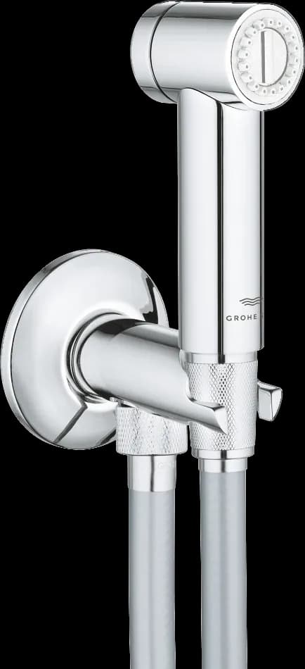 GROHE Rainshower Aqua Set cu suport de perete cu ventil de colț cu închidere automată 1 pulverizare