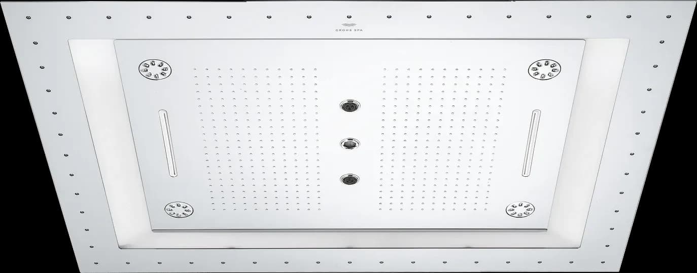 GROHE Rainshower Aqua 40 AquaSymphony Duș de tavan cu 6+ pulverizări și iluminare
