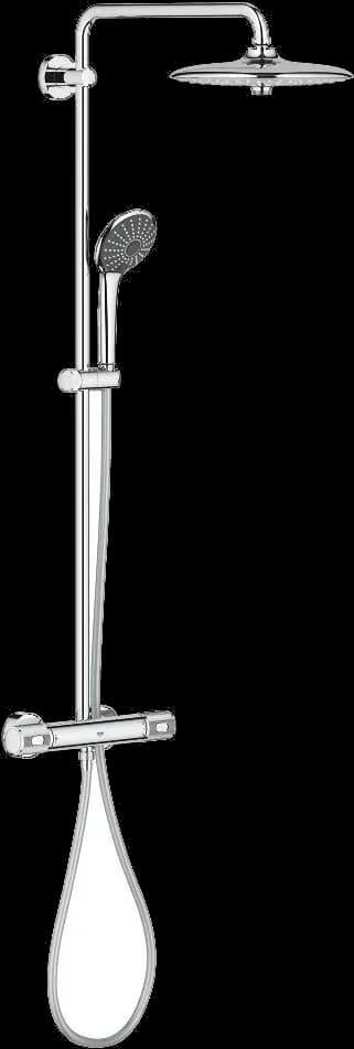 GROHE Vitalio Joy System 260 Sistem de duș cu baterie cu termostat cu montare pe perete