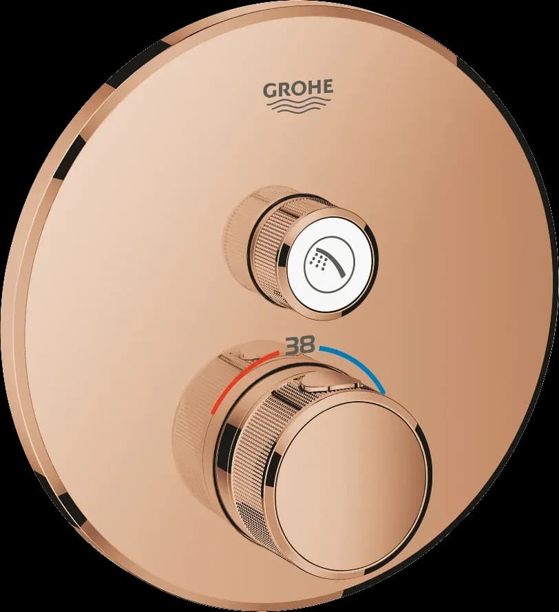GROHE Grohtherm SmartControl Unitate de control cu termostat pentru instalare încastrată cu o ieșire - finisaj Bronz - Warm Sunset