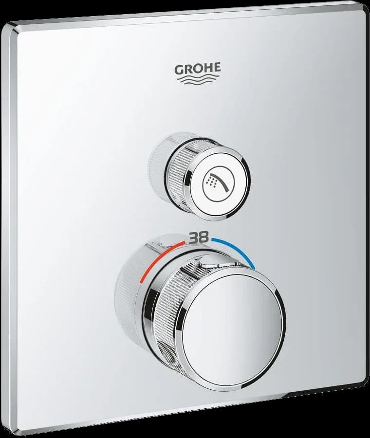 GROHE Grohtherm SmartControl Unitate de control cu termostat pentru instalare încastrată cu o ieșire