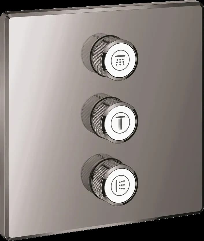 GROHE Grohtherm SmartControl Unitate de control pentru 3 ieșiri, încastrată - finisaj Antracit - Hard Graphite