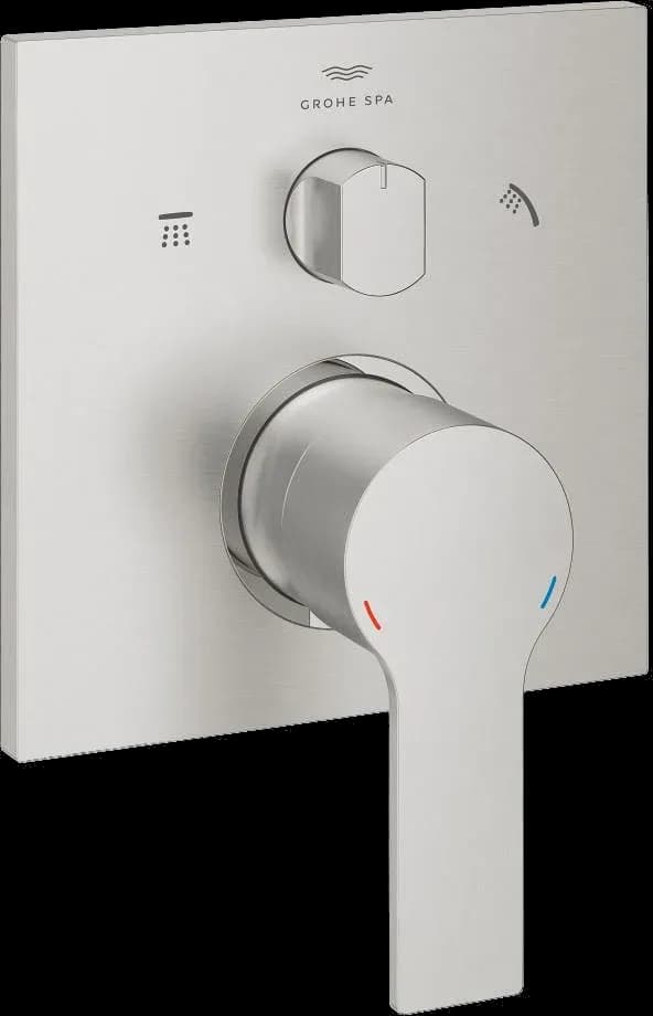 GROHE Allure Baterie monocomandă cu comutator cu 3 căi - finisaj Supersteel Infinity