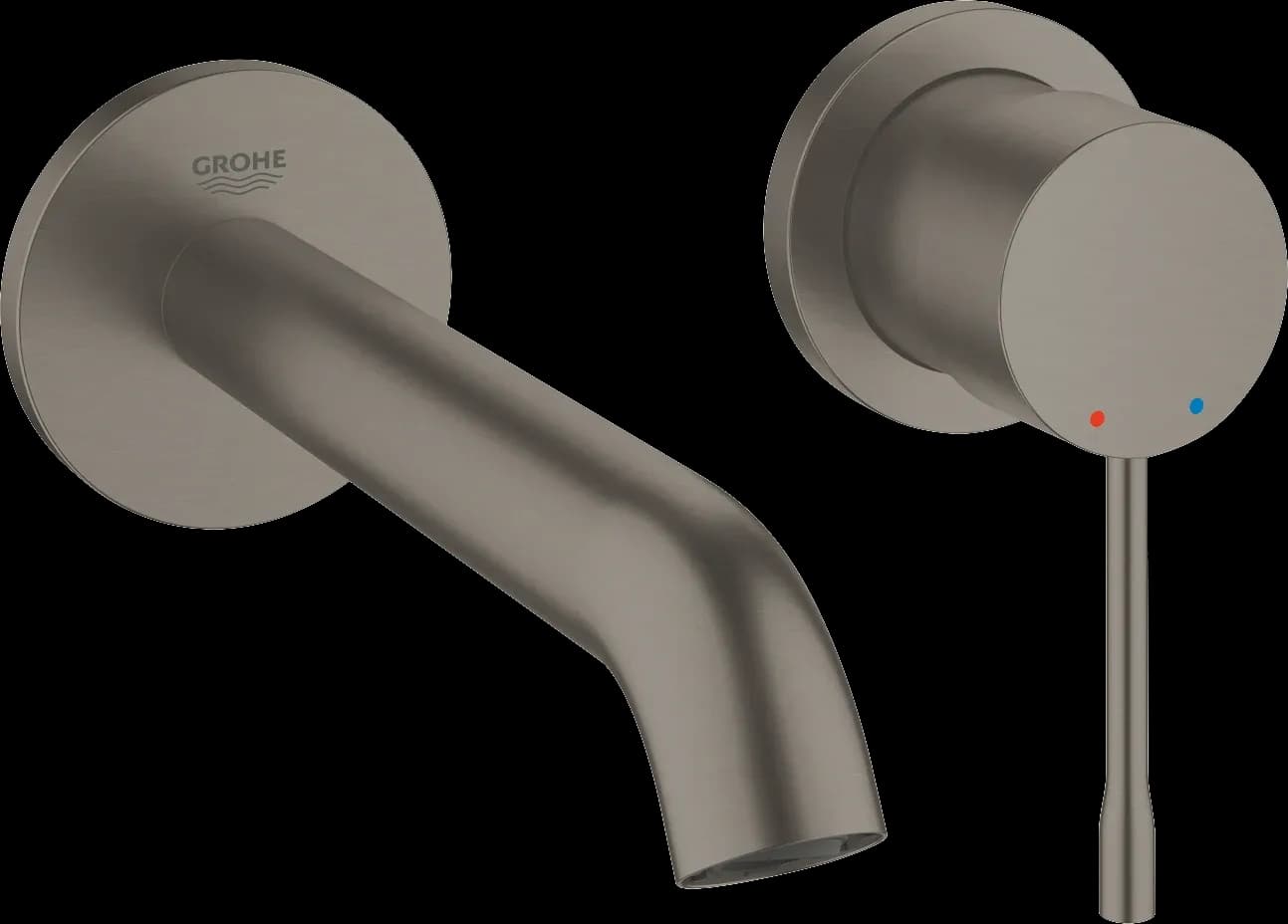 GROHE Essence Baterie lavoar cu 2 găuri Mărimea M - finisaj Antracit - Brushed Hard Graphite