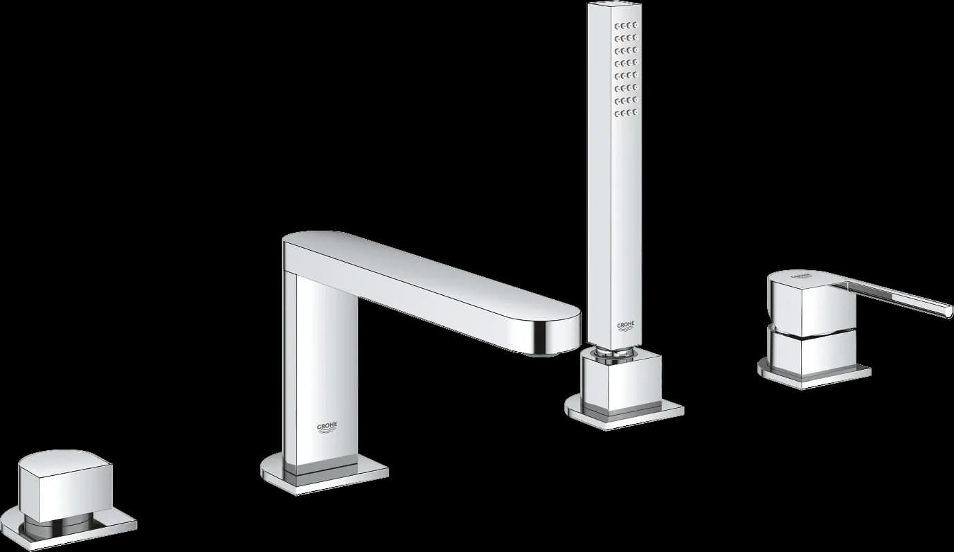 GROHE Plus Baterie cadă monocomandă cu 4 găuri