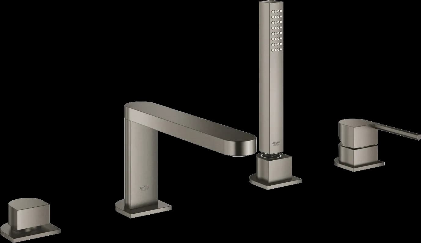 GROHE Plus Baterie cadă monocomandă cu 4 găuri - finisaj Antracit - Brushed Hard Graphite