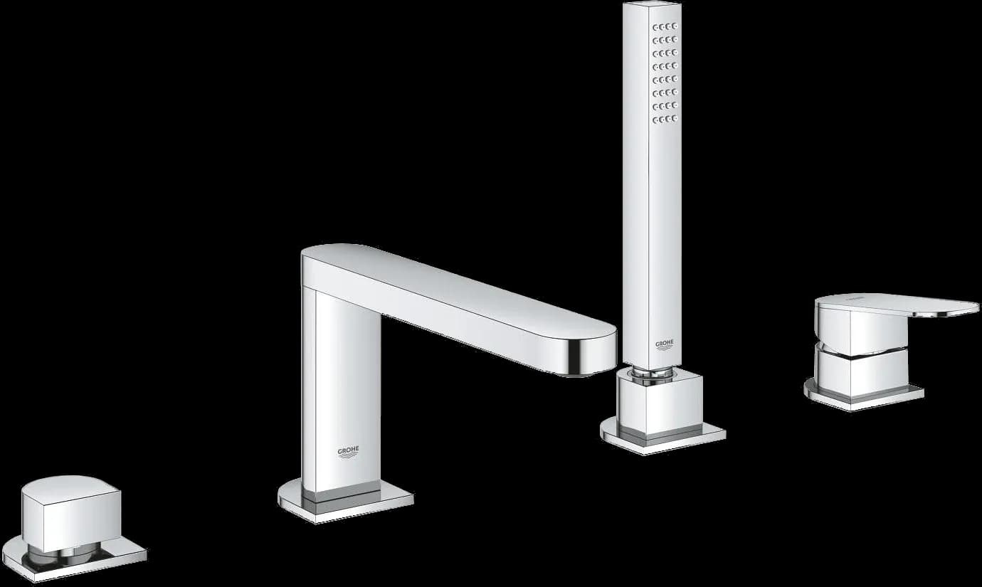 GROHE Plus Baterie cadă monocomandă cu 4 găuri