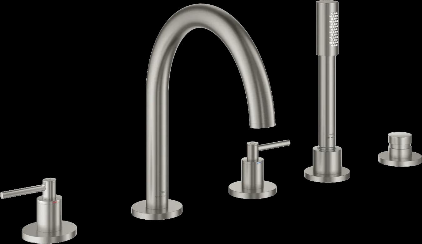 GROHE Atrio Baterie cadă cu 5 elemente - finisaj Supersteel Infinity