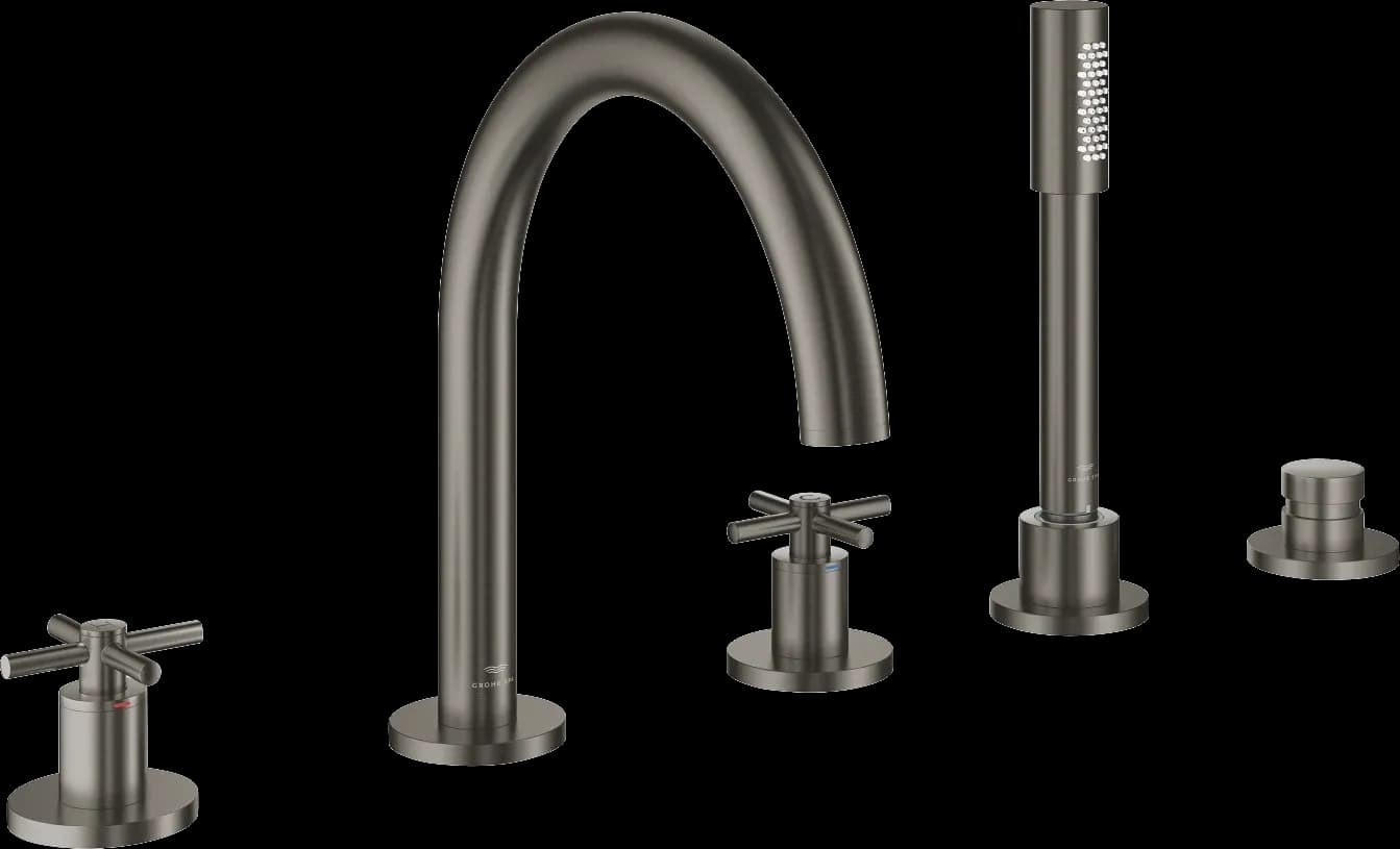GROHE Atrio Baterie cadă cu 5 elemente - finisaj Antracit - Brushed Hard Graphite