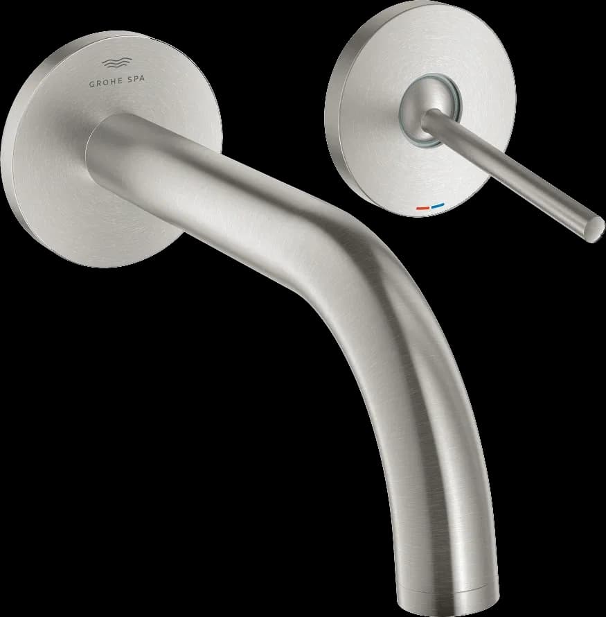 GROHE Atrio Baterie lavoar joystick cu două elemente - finisaj Supersteel Infinity