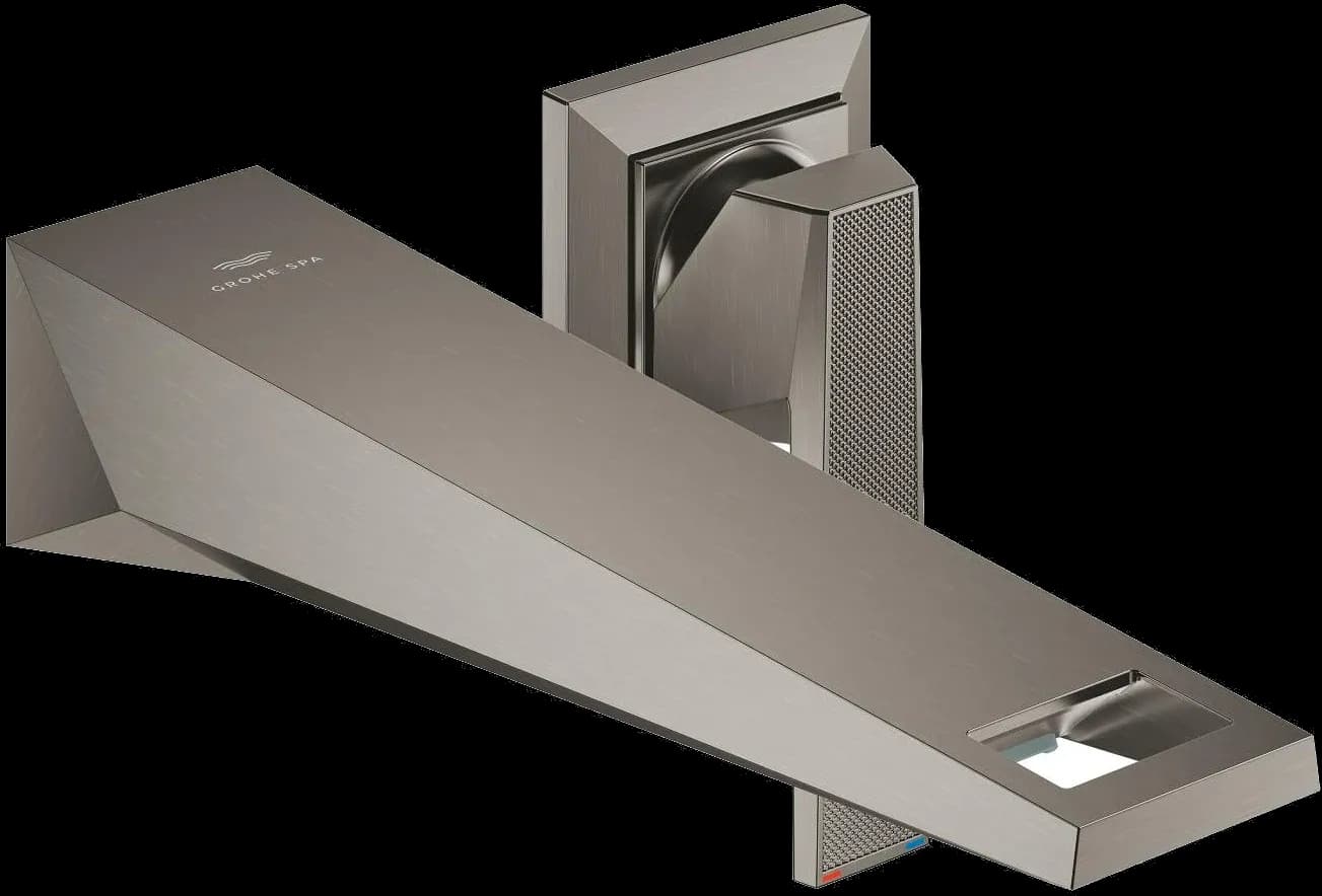 GROHE Allure Brilliant Private Collection Baterie lavoar cu 2 găuri Mărimea M - finisaj Antracit - Brushed Hard Graphite