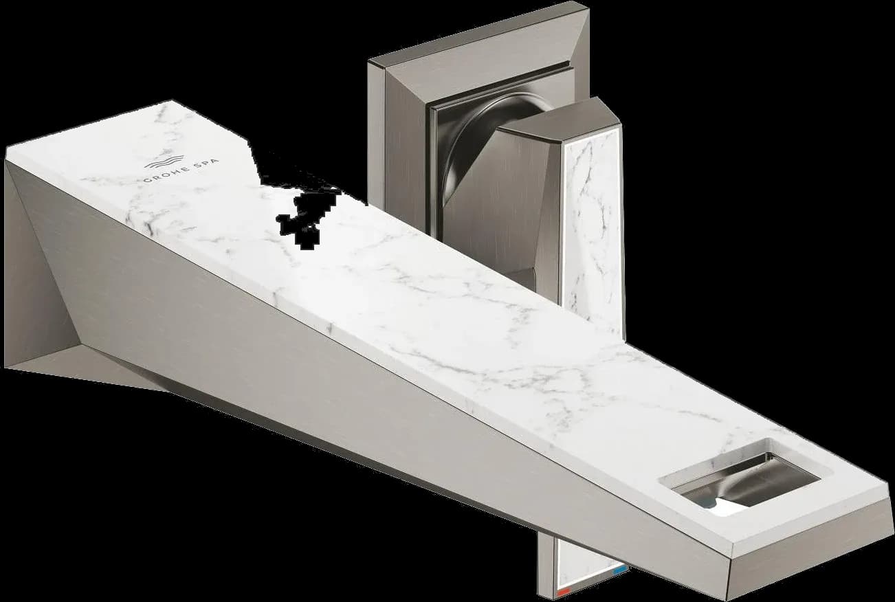 GROHE Allure Brilliant Private Collection Baterie lavoar cu 2 găuri Mărimea M - finisaj Antracit - Brushed Hard Graphite