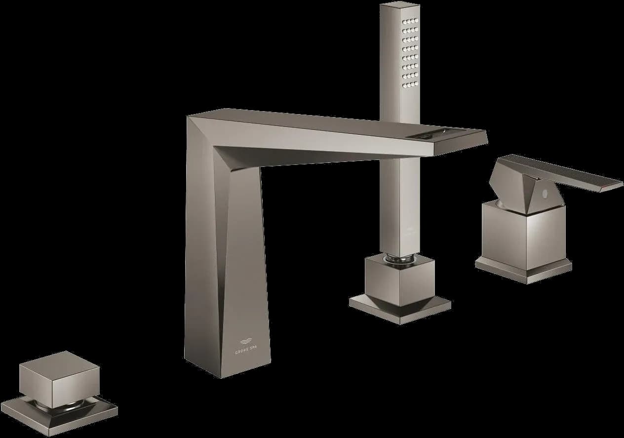 GROHE Allure Brilliant Private Collection Baterie cadă monocomandă cu 4 găuri - finisaj Antracit - Brushed Hard Graphite