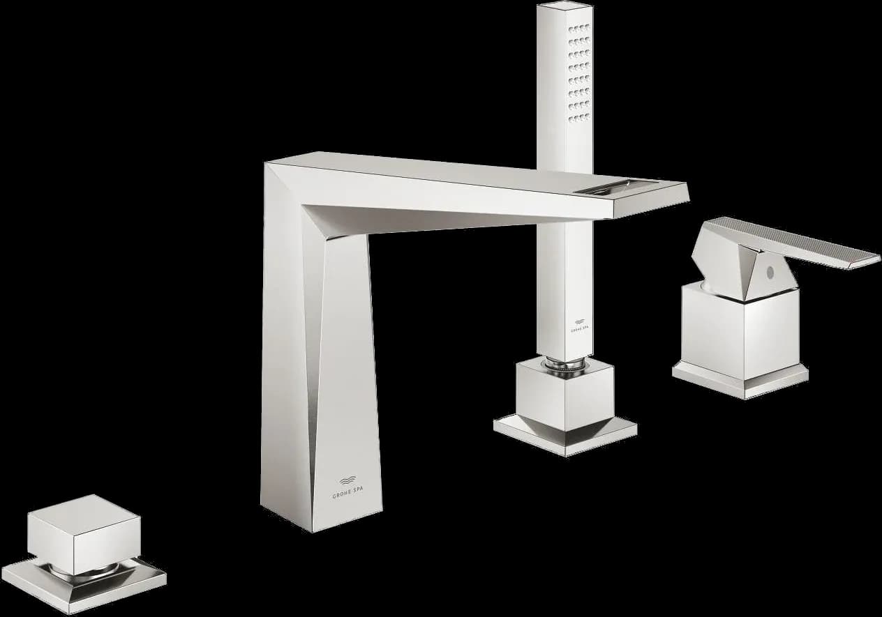 GROHE Allure Brilliant Private Collection Baterie cadă monocomandă cu 4 găuri - finisaj Supersteel Infinity