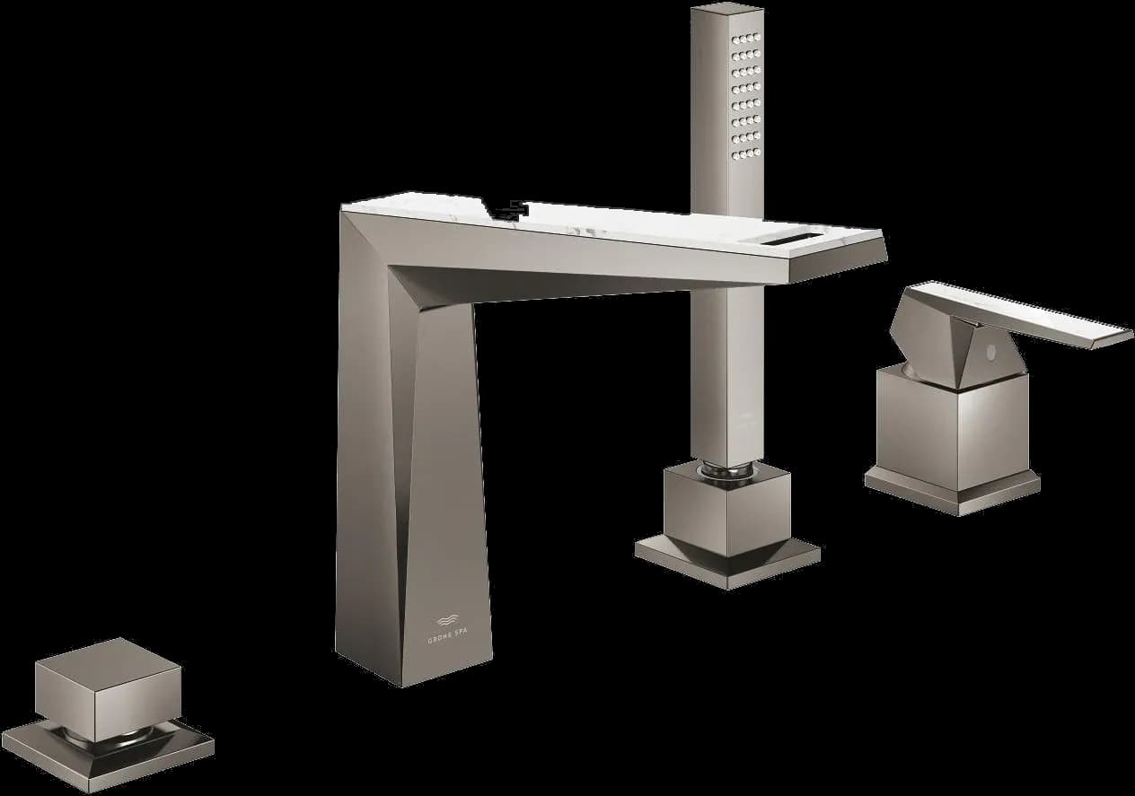 GROHE Allure Brilliant Private Collection Baterie cadă monocomandă cu 4 găuri - finisaj Antracit - Brushed Hard Graphite