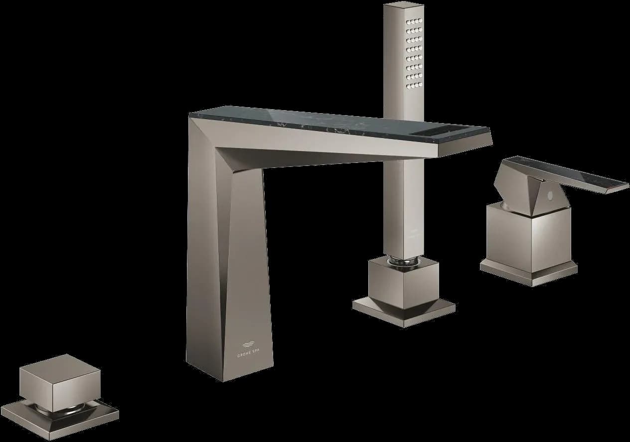 GROHE Allure Brilliant Private Collection Baterie cadă monocomandă cu 4 găuri - finisaj Antracit - Brushed Hard Graphite