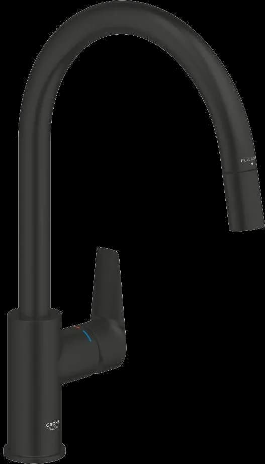 GROHE StartEdge Baterie spălător cu monocomandă 1/2" - finisaj Negru - Matt Black