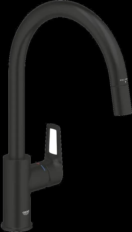 GROHE StartLoop Baterie spălător cu monocomandă 1/2" - finisaj Negru - Matt Black