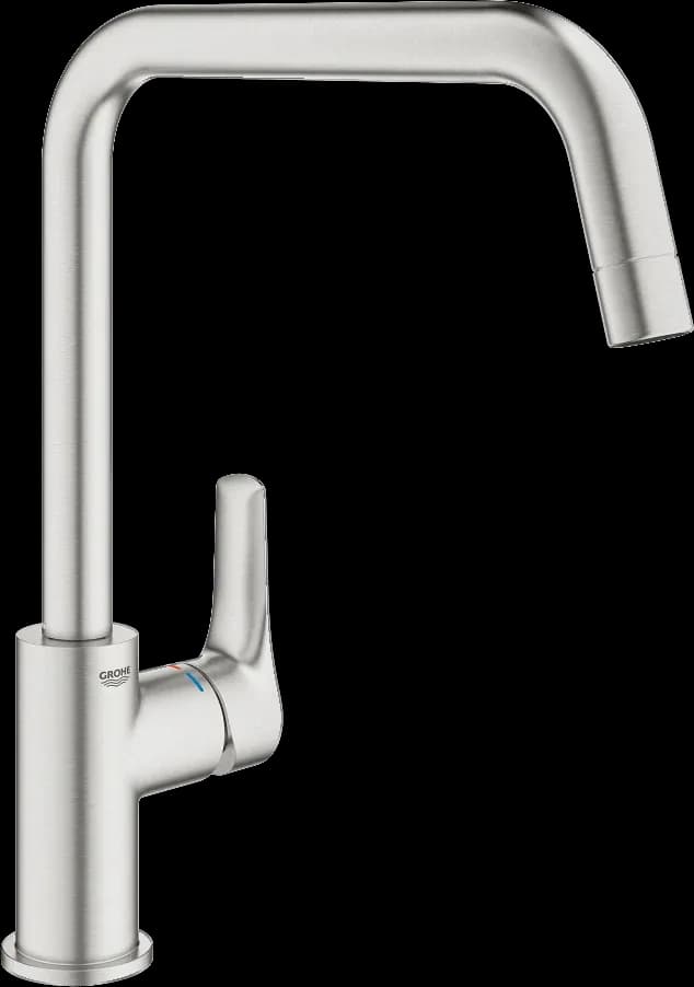 GROHE Eurosmart Baterie spălător cu monocomandă 1/2" - finisaj Supersteel Infinity