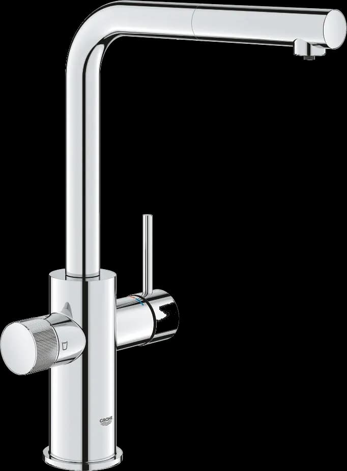 GROHE Blue Pure Minta Baterie cu filtrare a apei și pipă extractibilă