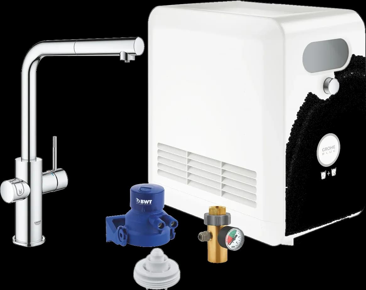 GROHE Blue Professional Set pipă L cu aerator extractibil