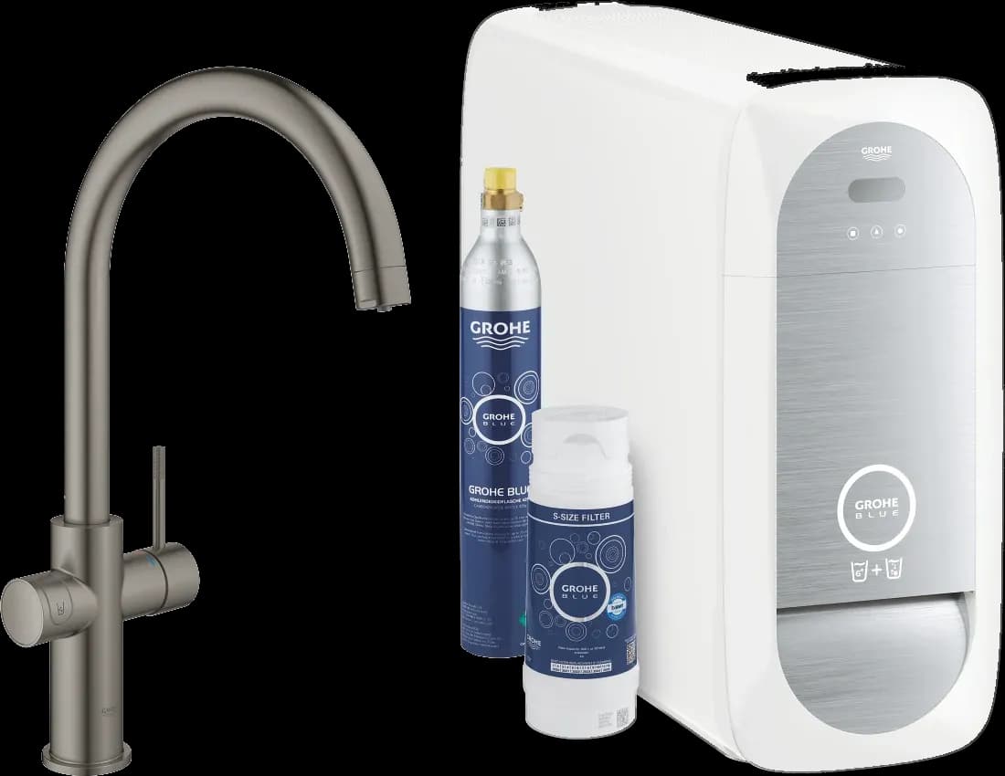 GROHE Blue Home Pipă tip C Starter kit - finisaj Antracit - Brushed Hard Graphite