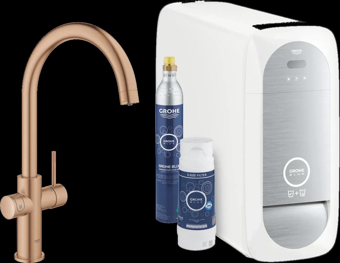 GROHE Blue Home Pipă tip C Starter kit - finisaj Bronz - Brushed Warm Sunset