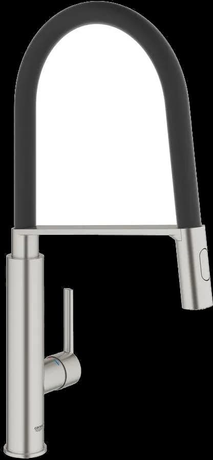 GROHE Feel Baterie spălător cu monocomandă 1/2" - finisaj Supersteel Infinity