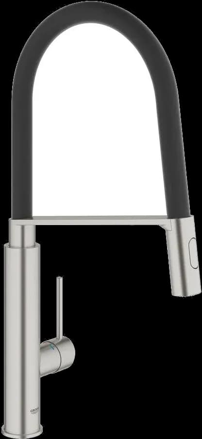 GROHE Concetto Baterie spălător cu monocomandă 1/2" - finisaj Supersteel Infinity