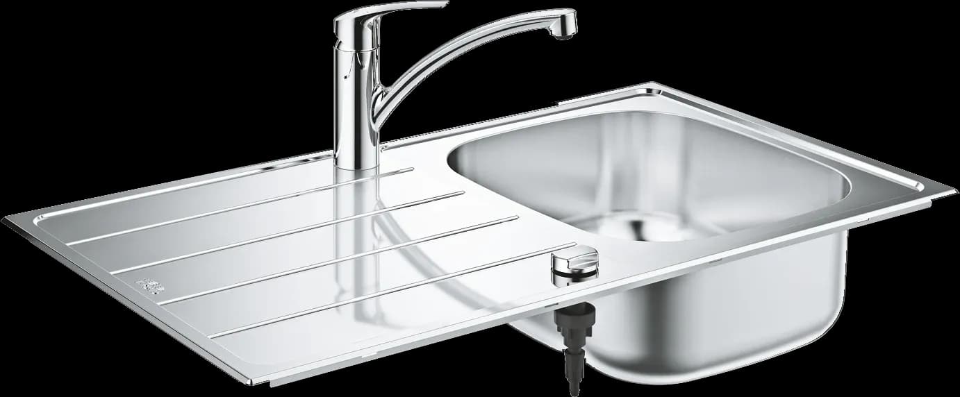GROHE Eurosmart Pachet chiuvetă de bucătărie și baterie monocomandă