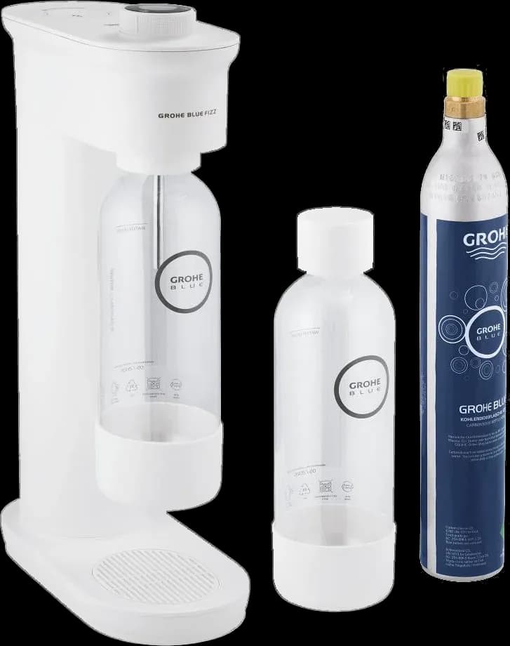 GROHE Blue Fizz Set Advanced (2 sticle, 1 butelie CO₂) - finisaj Alb