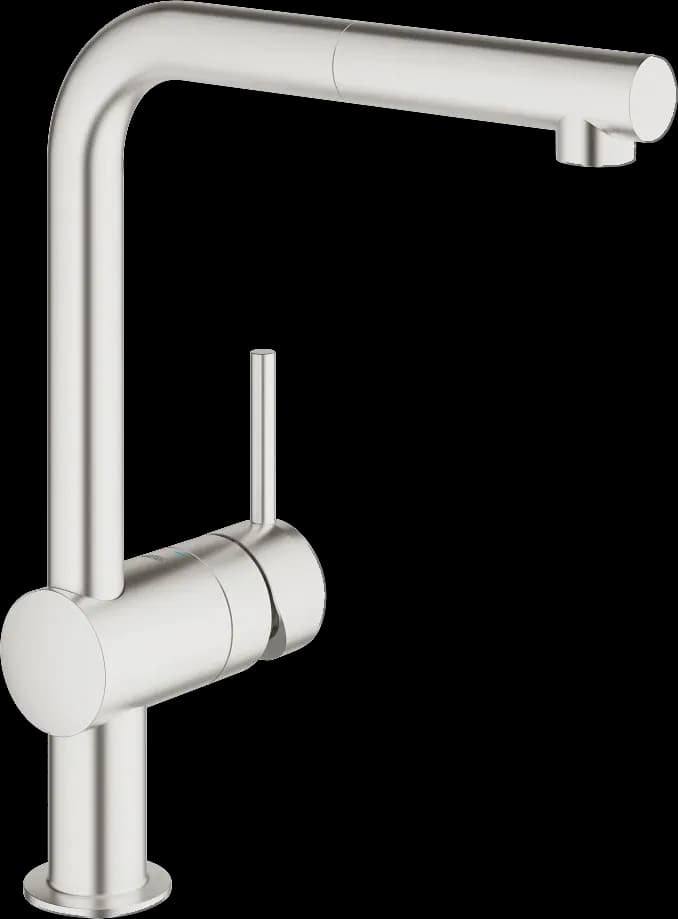 GROHE Minta Baterie spălător cu monocomandă 1/2" - finisaj Supersteel Infinity