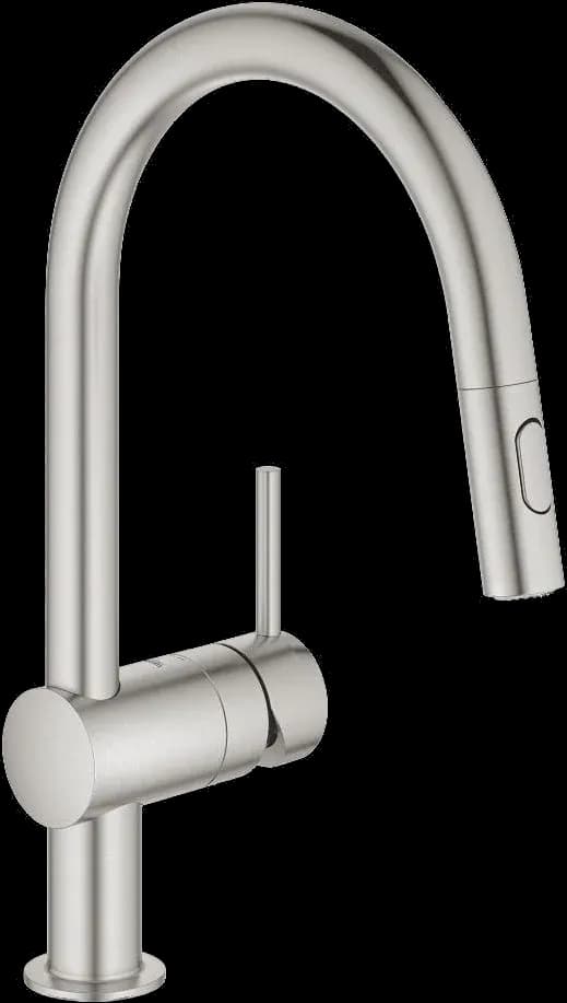 GROHE Minta Baterie spălător cu monocomandă 1/2" - finisaj Supersteel Infinity