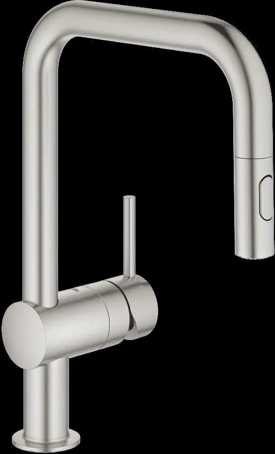 GROHE Minta Baterie spălător cu monocomandă 1/2" - finisaj Supersteel Infinity