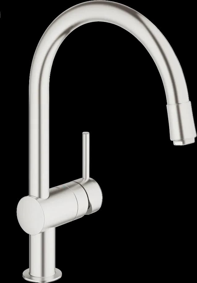 GROHE Minta Baterie spălător cu monocomandă 1/2" - finisaj Supersteel Infinity