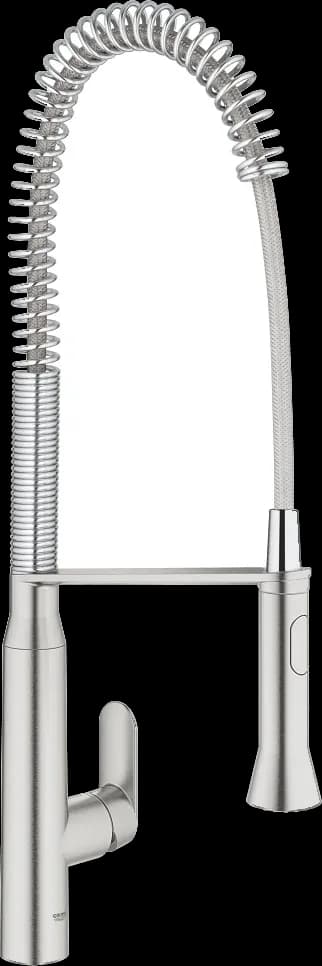 GROHE K7 Baterie spălător cu monocomandă 1/2" - finisaj Supersteel Infinity